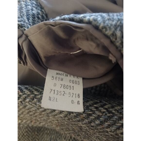 Levi’s Vintage Western Wear Wool Coat Gray 42L Men’s Long Overcoat - Picture 6 of 9